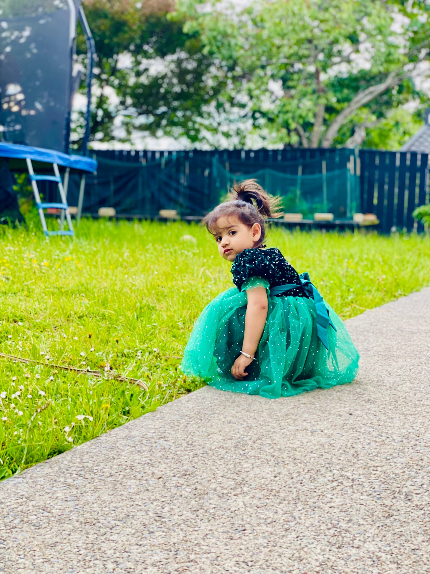 Christmas Green  Sequin Dress