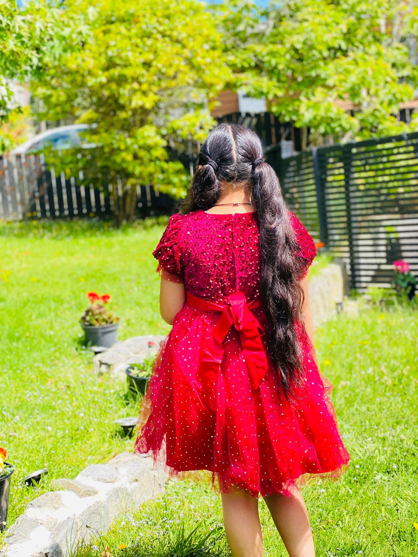 Christmas Red  Sequin Dress