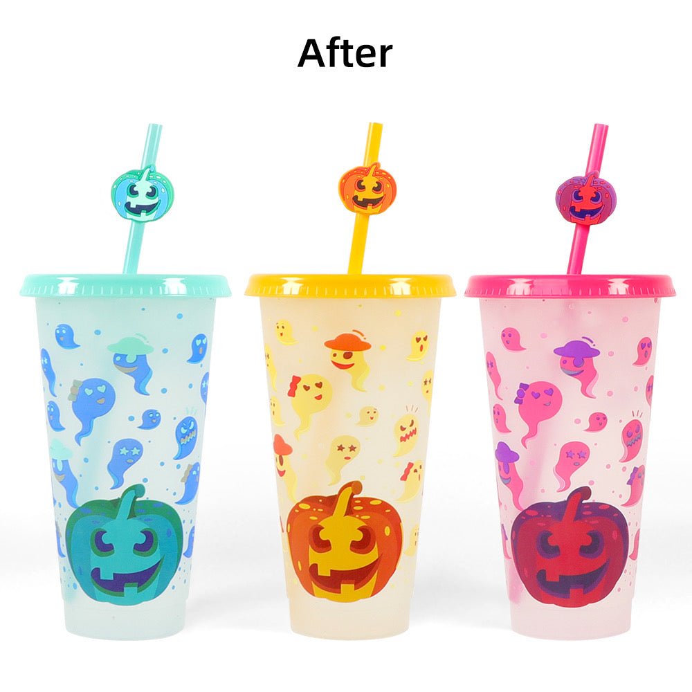 Colour-Changing Halloween Cups- Blue