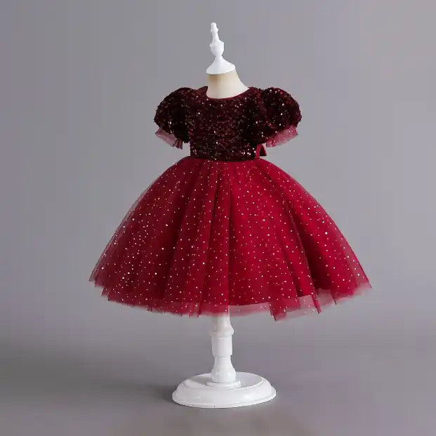Christmas Red  Sequin Dress