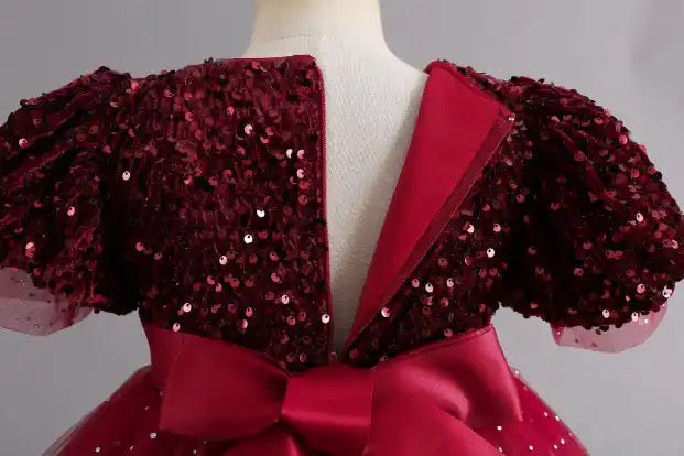 Christmas Red  Sequin Dress