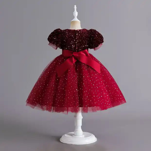 Christmas Red  Sequin Dress