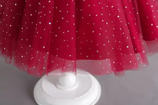 Christmas Red  Sequin Dress