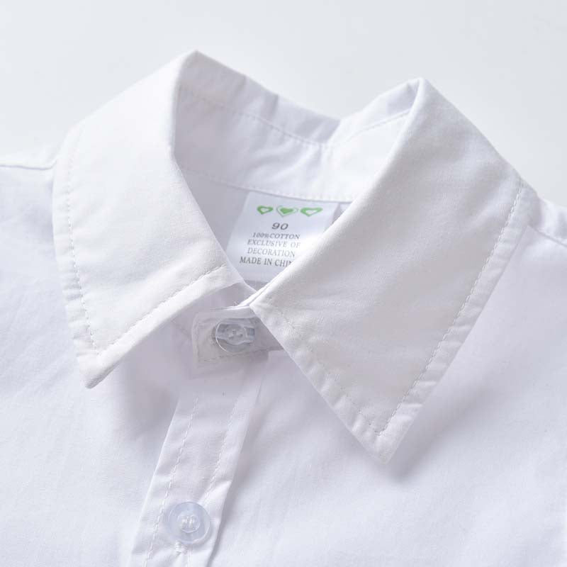 Half Sleeve Shirts Boys | White