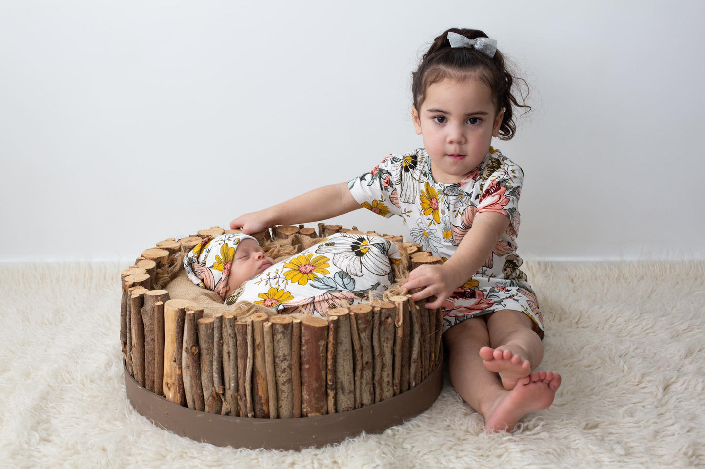 Maternity Robes & Matching Swaddle Set Ambrosia