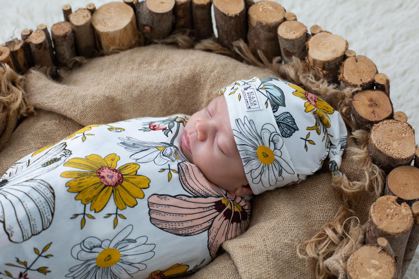 Maternity Robes & Matching Swaddle Set Ambrosia