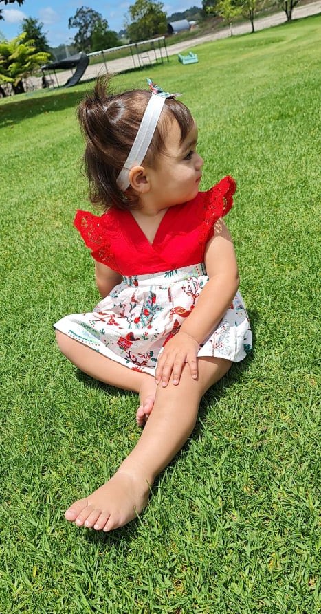 Baby Girls Christmas Outfit.