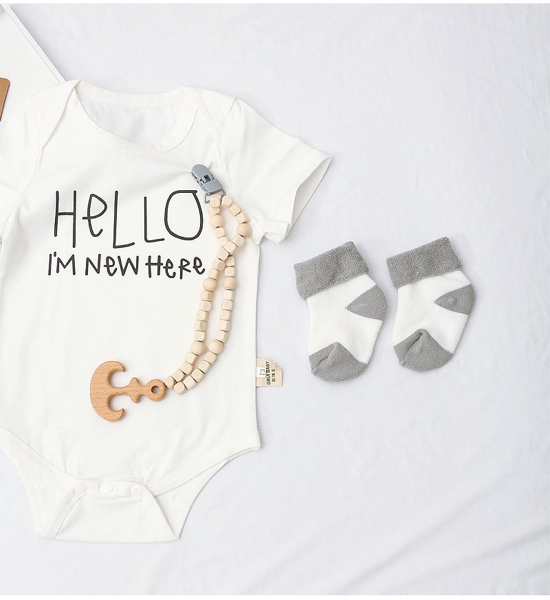 Cotton Bodysuit - Hello