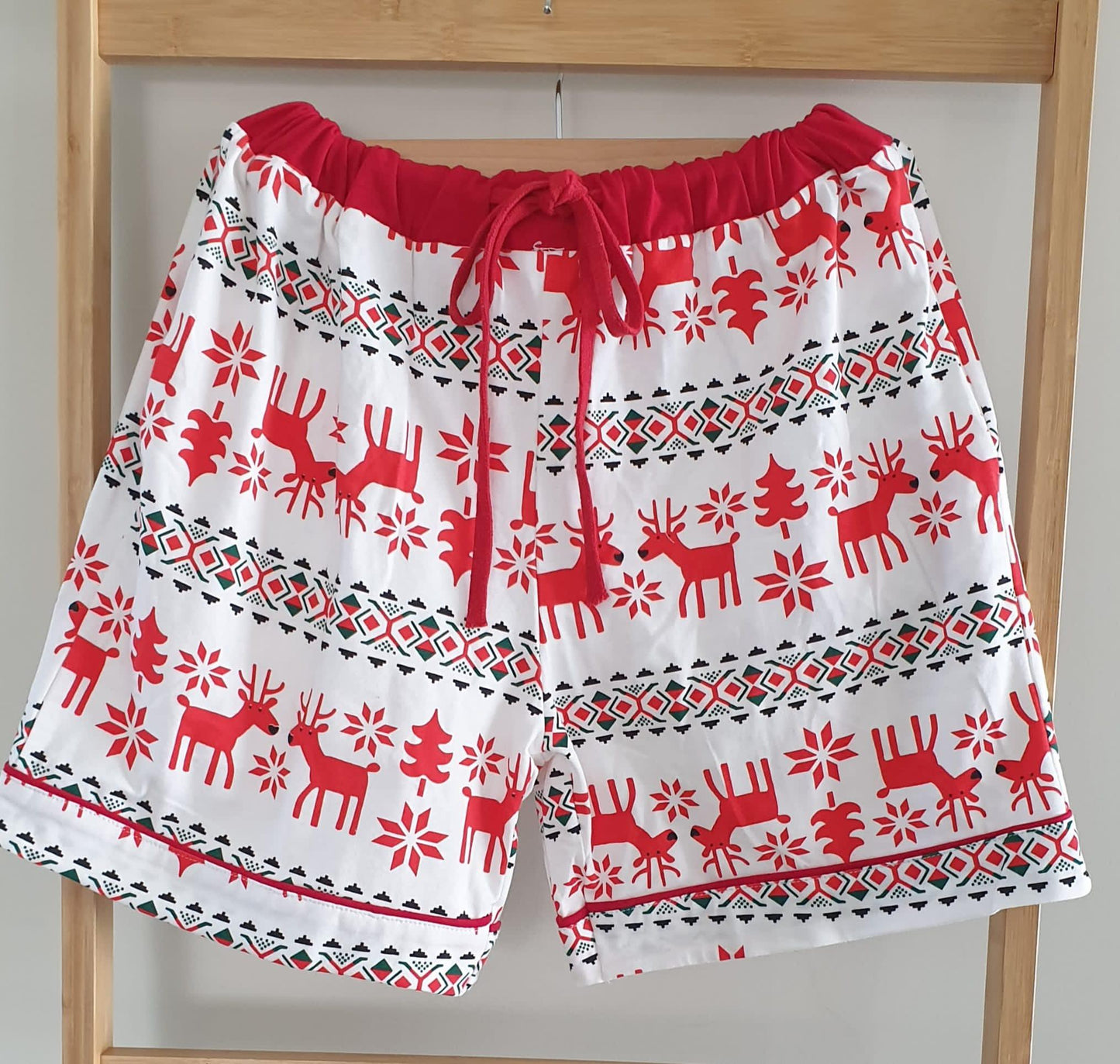 Women's Alces Christmas Short Sleeves Pyjamas Set