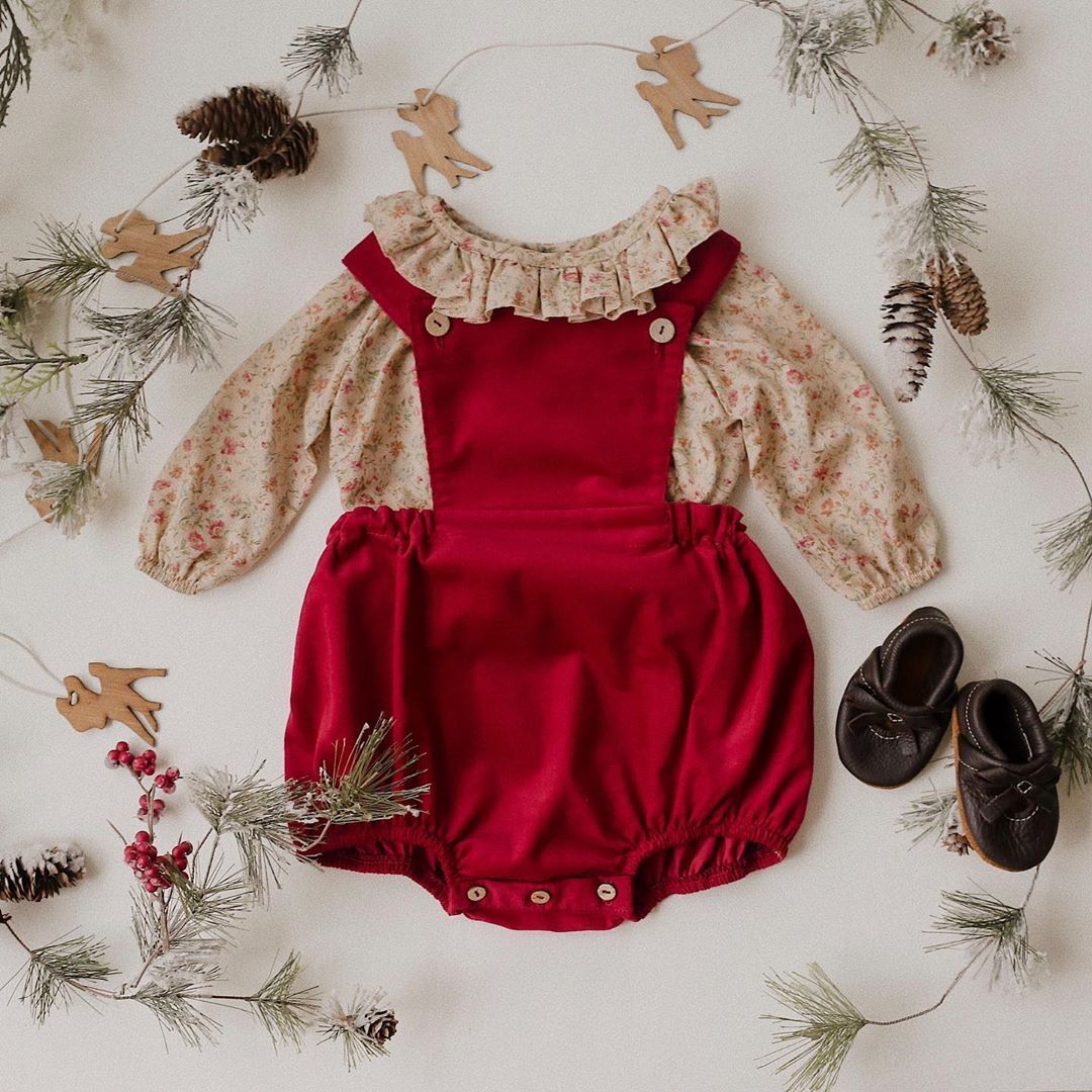 Baby Infant Romper Red