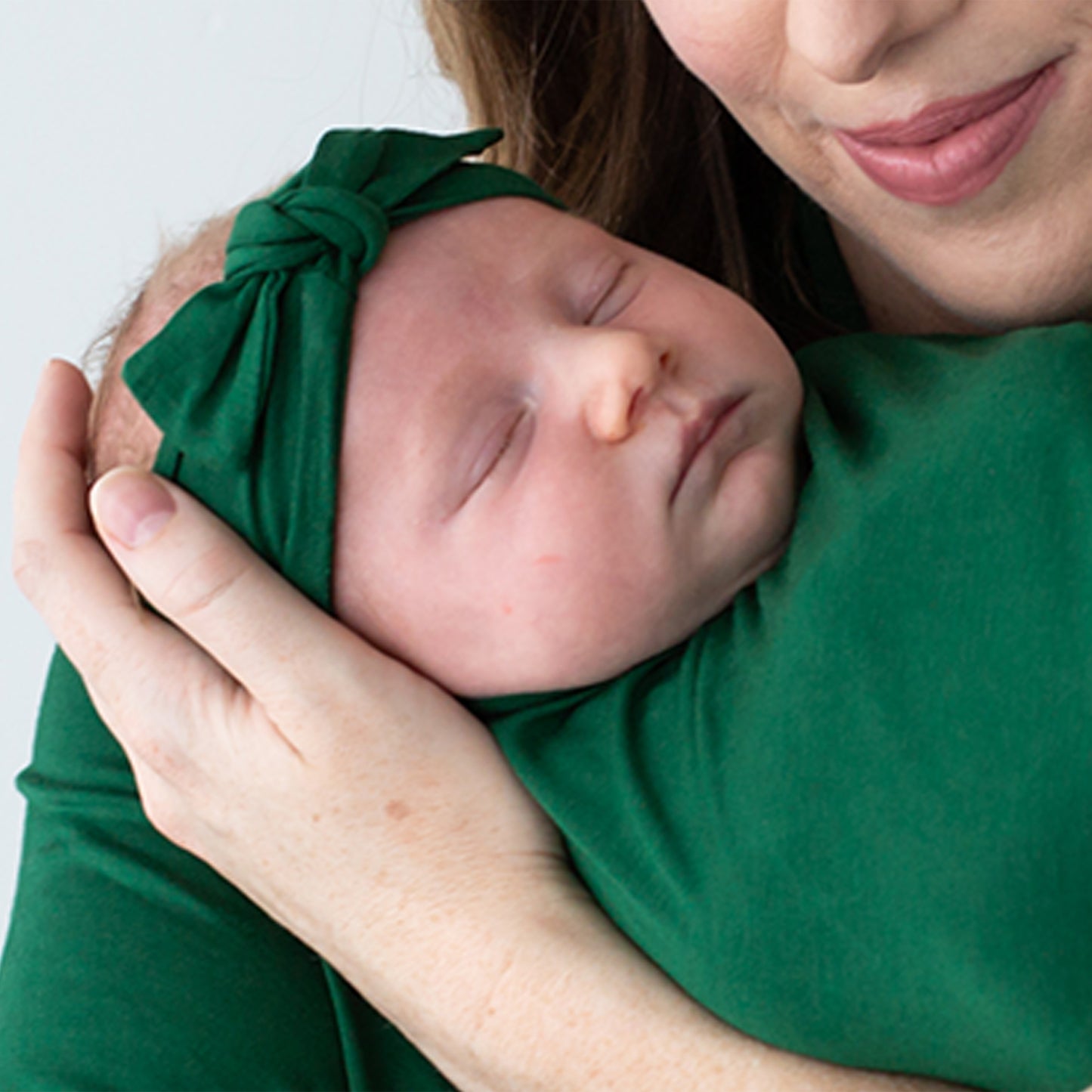Emerald Bamboo Jersey Swaddle Wrap Set