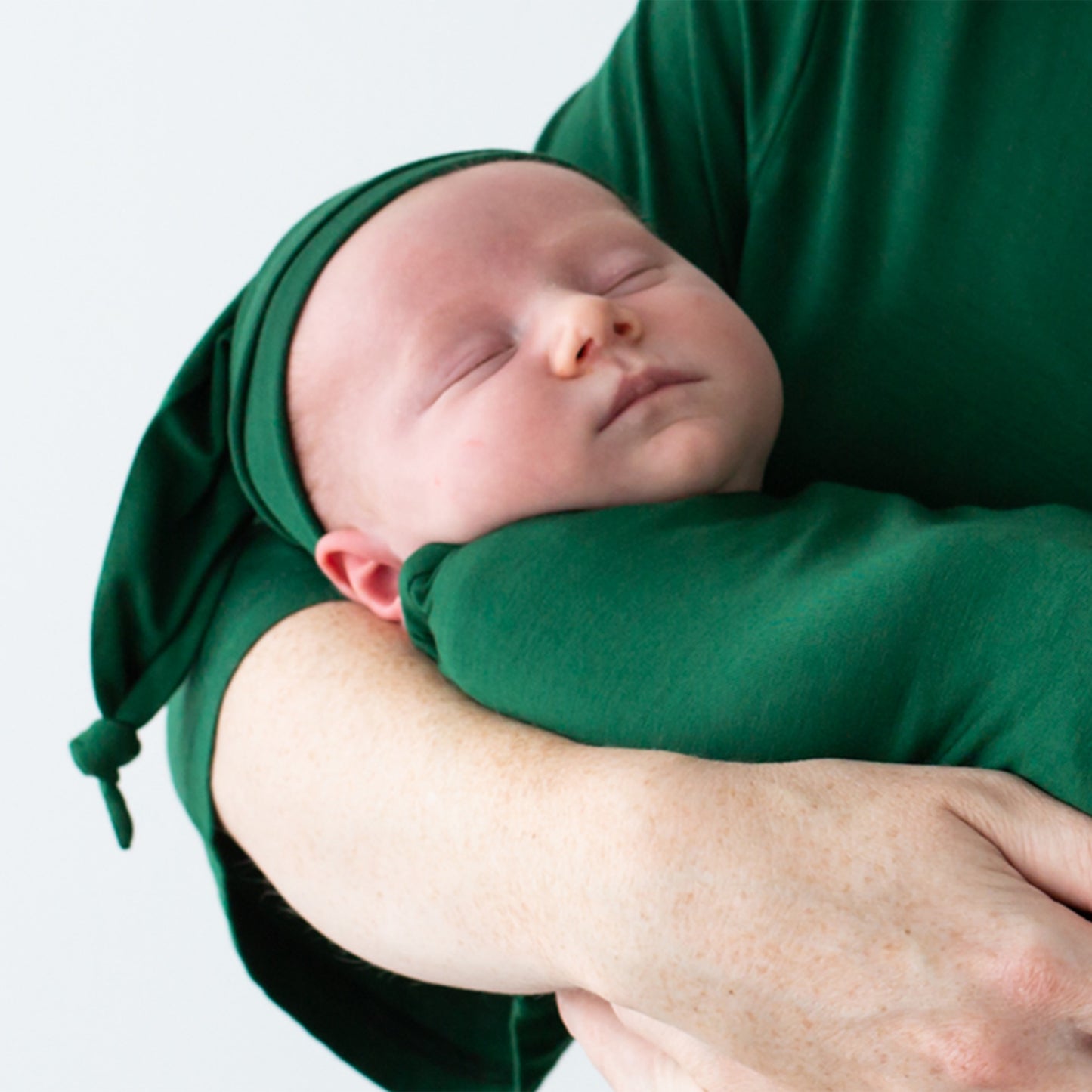 Emerald Maternity Robe & Matching Swaddle Set.