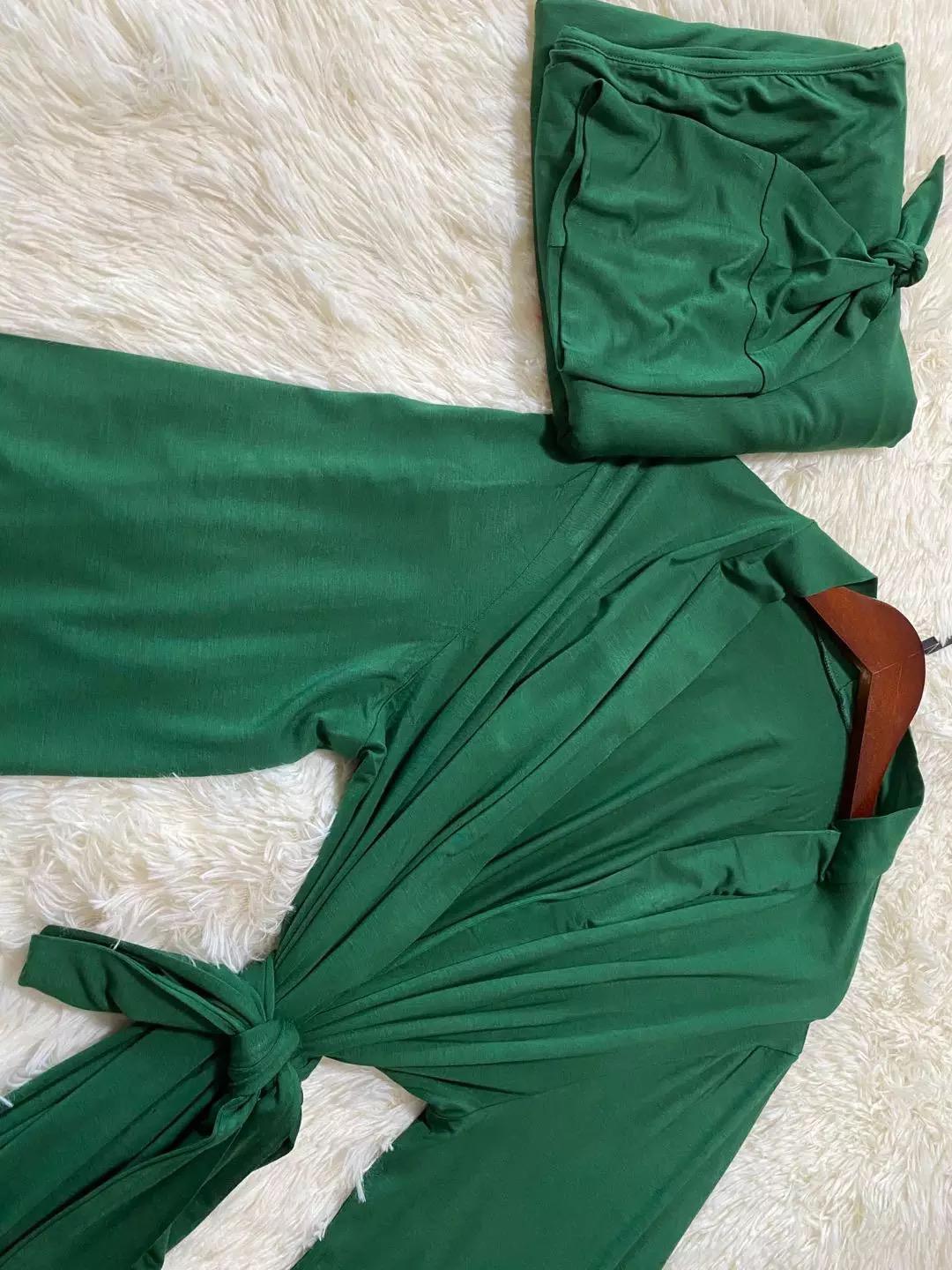 Emerald Bamboo Jersey Swaddle Wrap Set