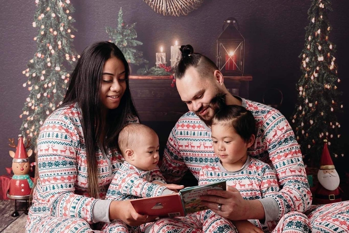 Kids Elk Tree Christmas Pyjamas