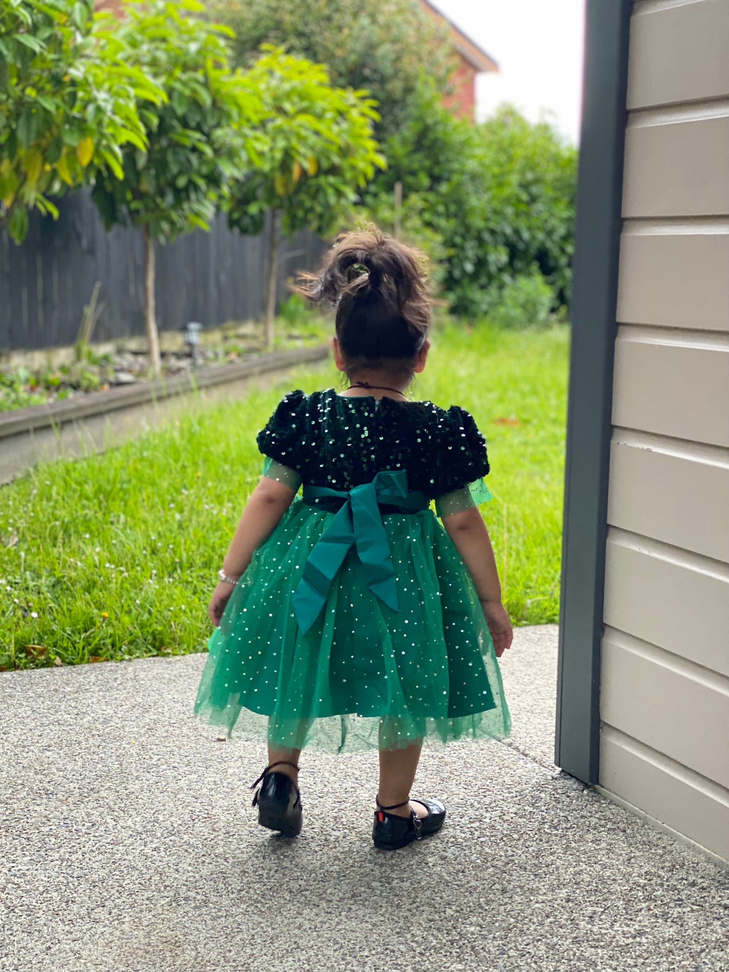 Christmas Green  Sequin Dress