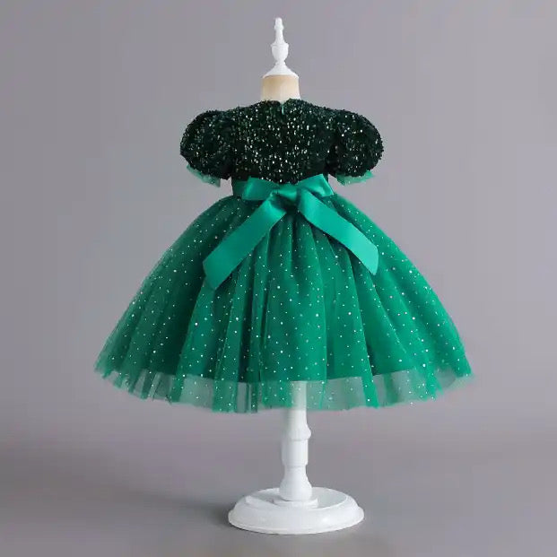 Christmas Green  Sequin Dress