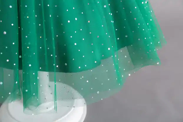 Christmas Green  Sequin Dress