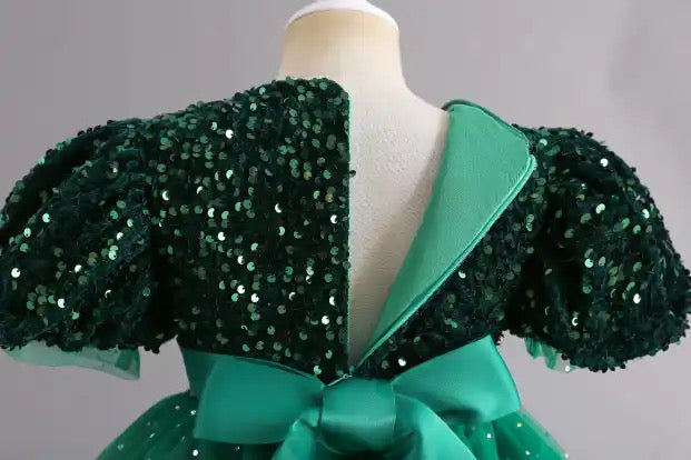 Christmas Green  Sequin Dress