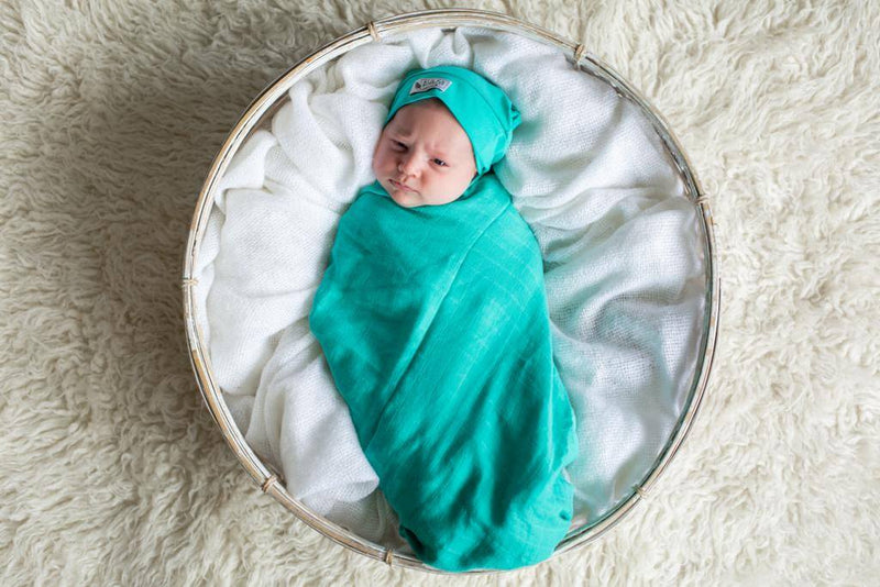 Aquamarine | Bamboo Muslin Wrap