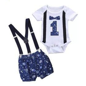 1st birthday Baby Boy Outfit | Cake Smash Dress