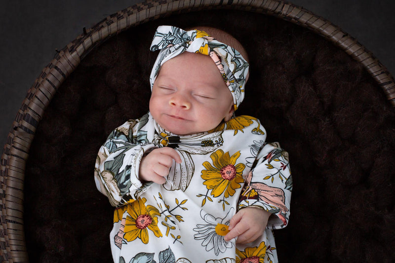 Ambrosia Bamboo Jersey Newborn Gown