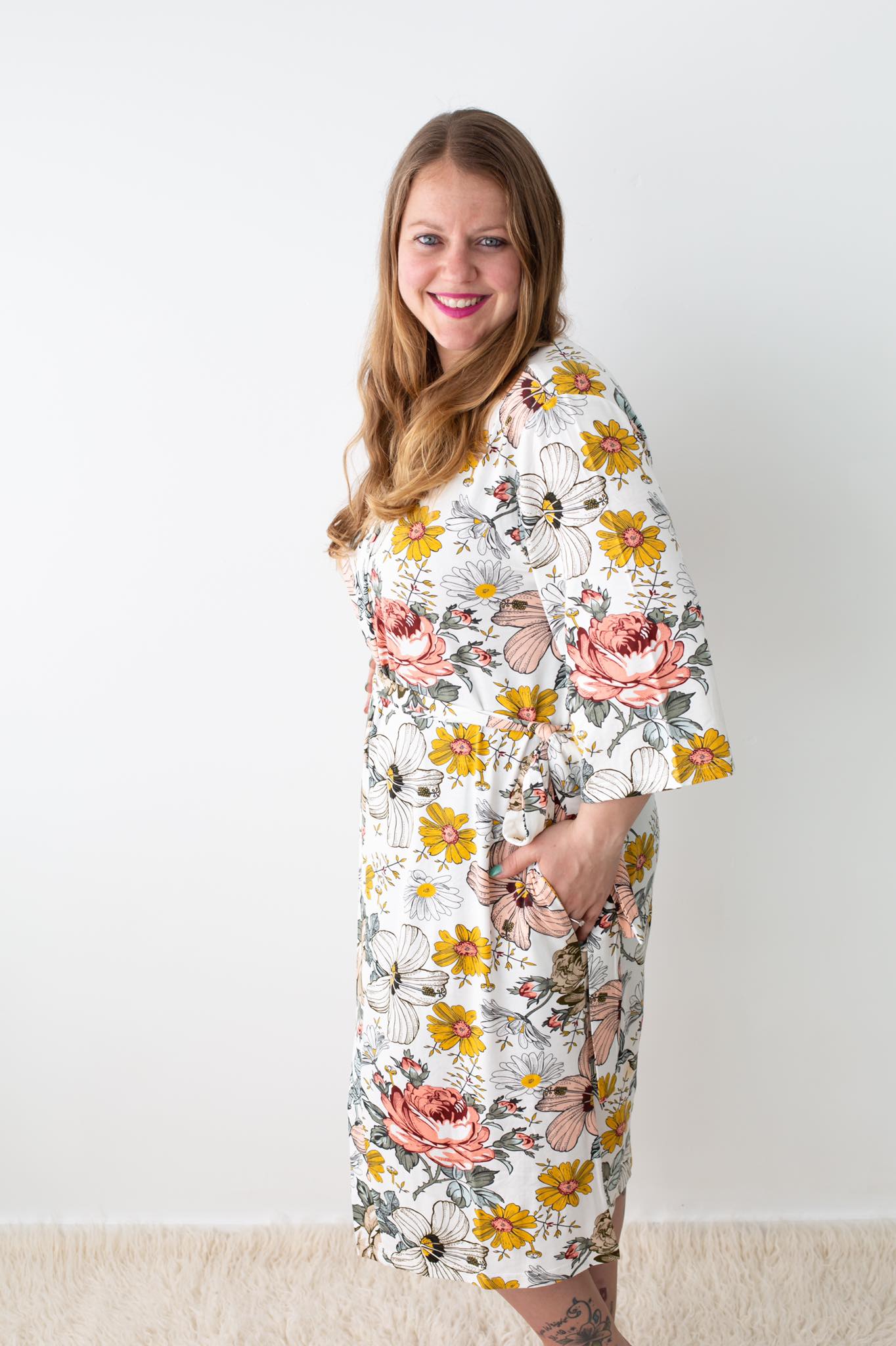 Maternity Robes & Matching Swaddle Set Ambrosia