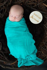 Aquamarine | Bamboo Muslin Wrap