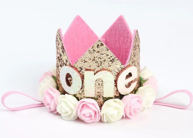 1st Birthday Flower Tiara