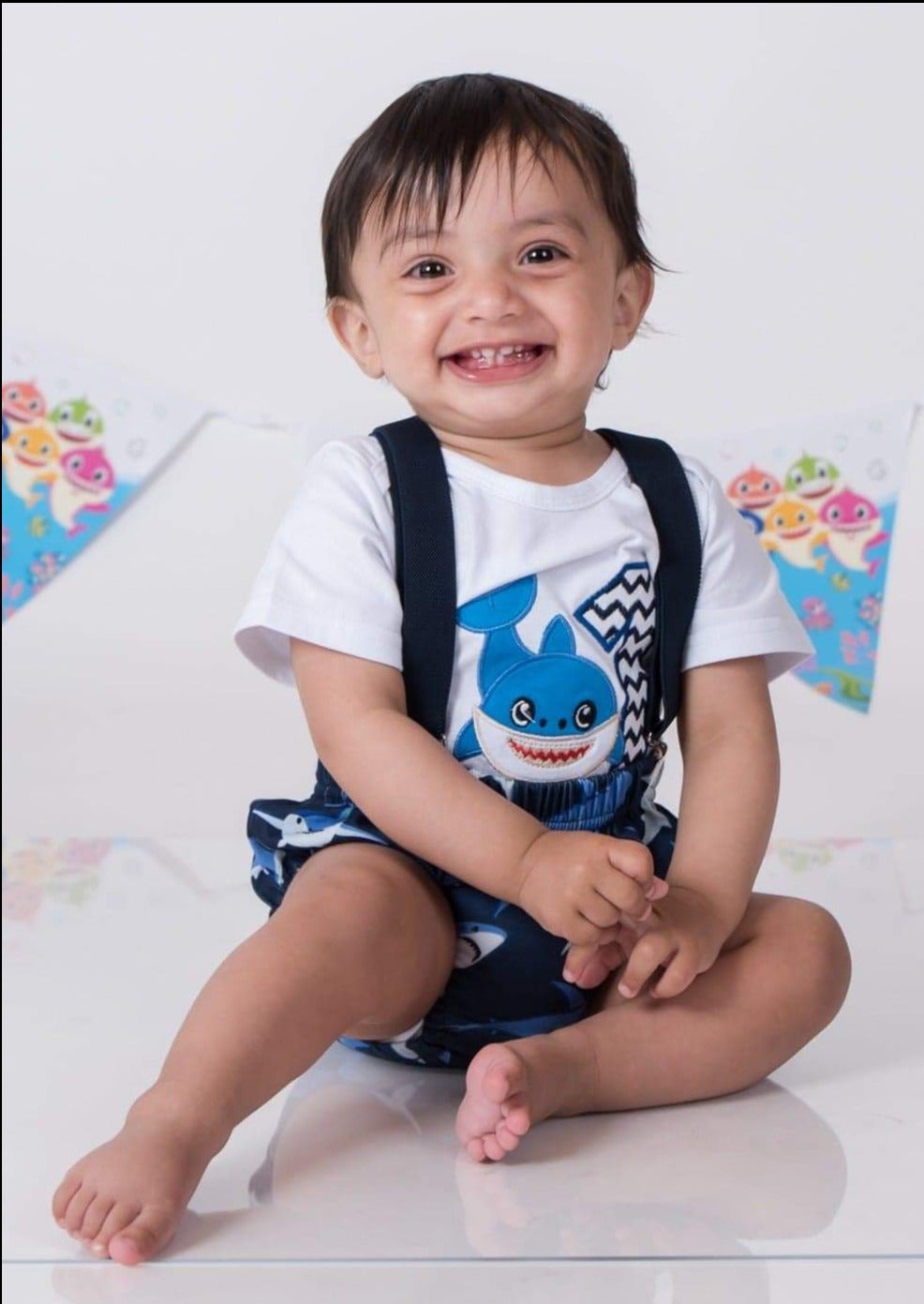 1st birthday Baby Boy Outfit | Cake Smash Dress Baby Shark
