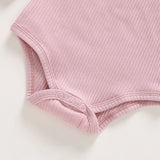 Ruffle Ribbed Bodysuit| Blush Pink