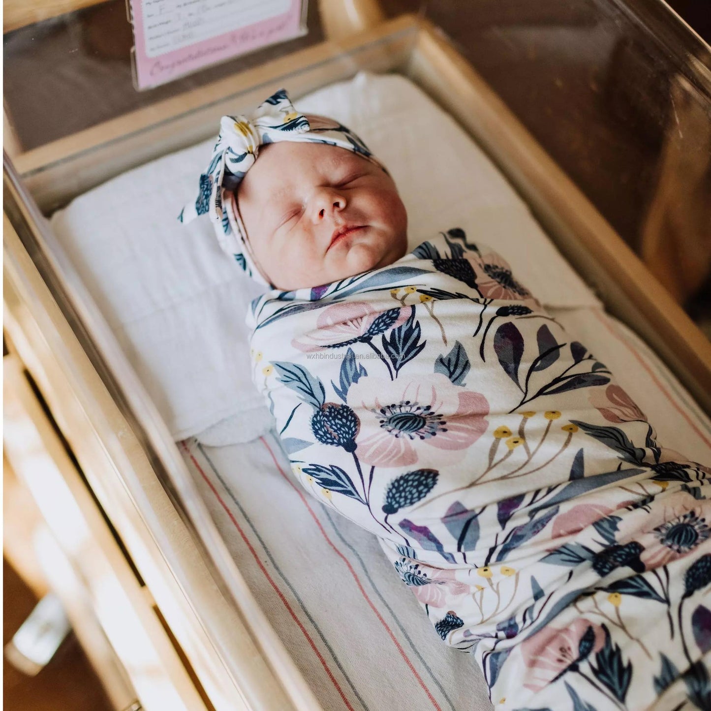 Robe & Matching Swaddle Set Blossom
