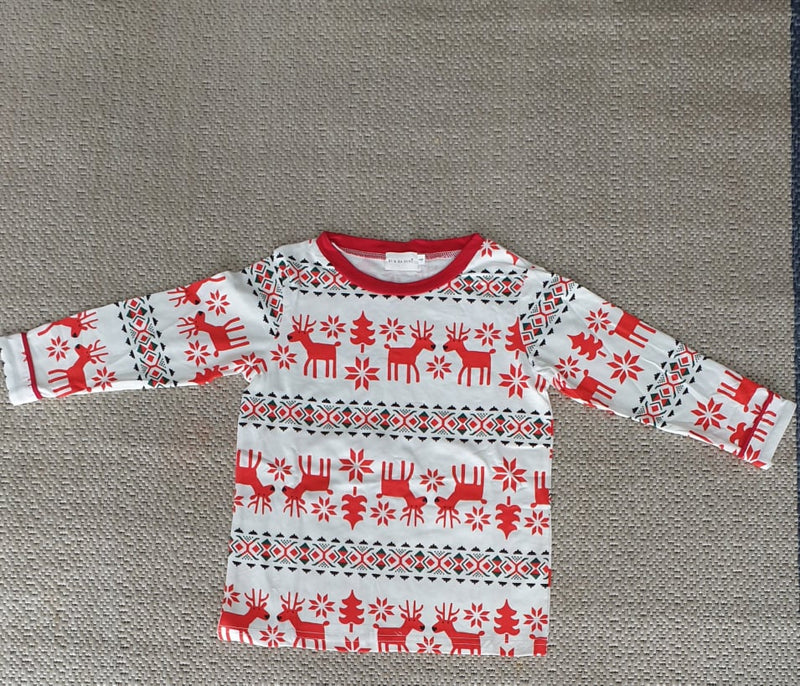 Kids Alces Christmas Full Sleeves Pyjamas Set