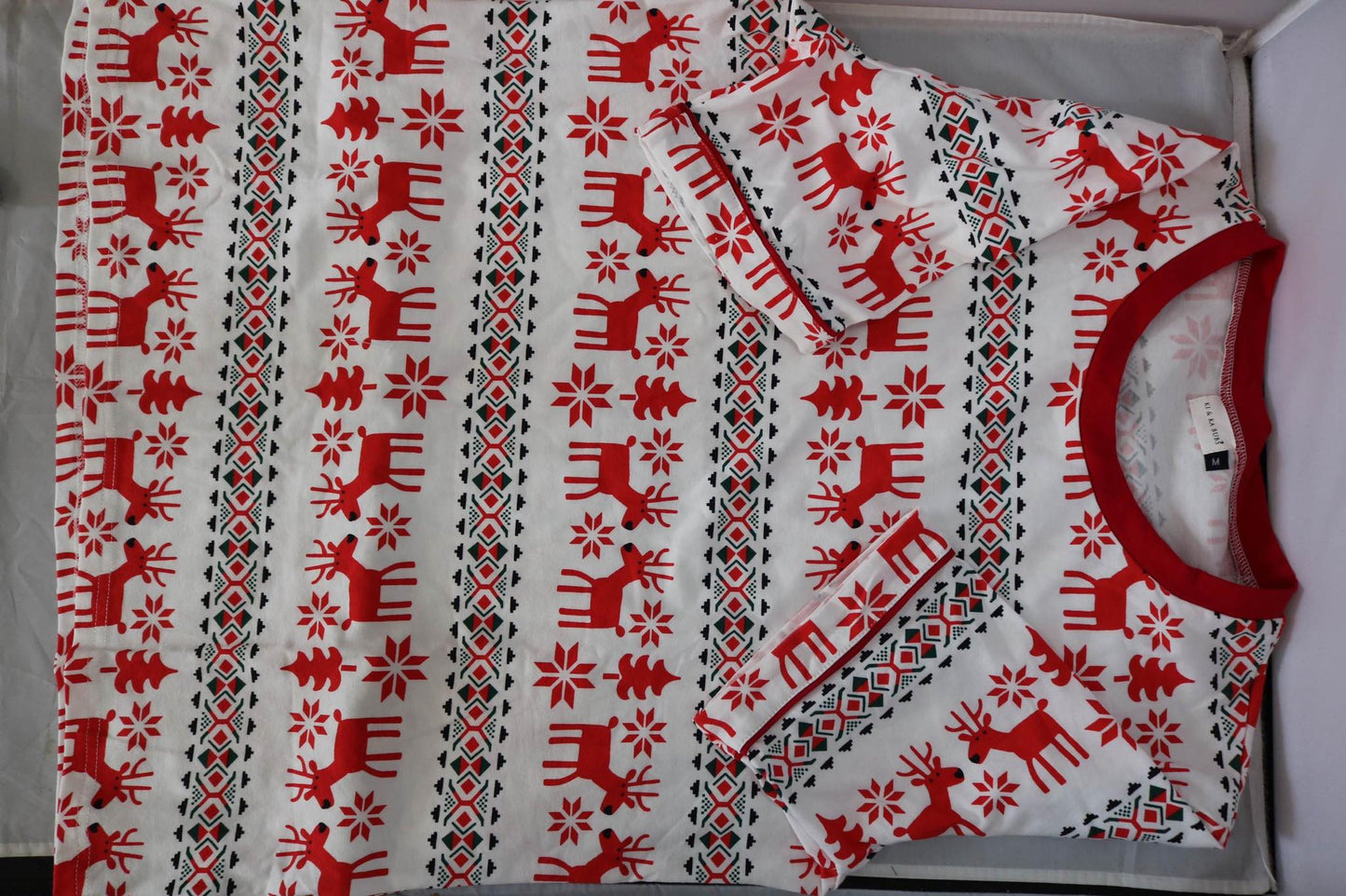 Men's Alces Christmas Short Sleeves Pyjamas Set