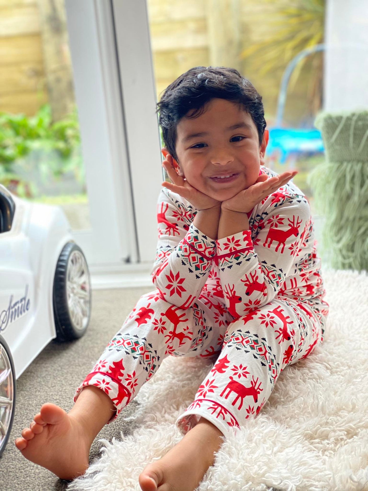 Kids Alces Christmas Full Sleeves Pyjamas Set