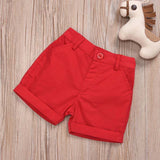 Christmas Print Half Sleeves Shirt and Red Pant Set