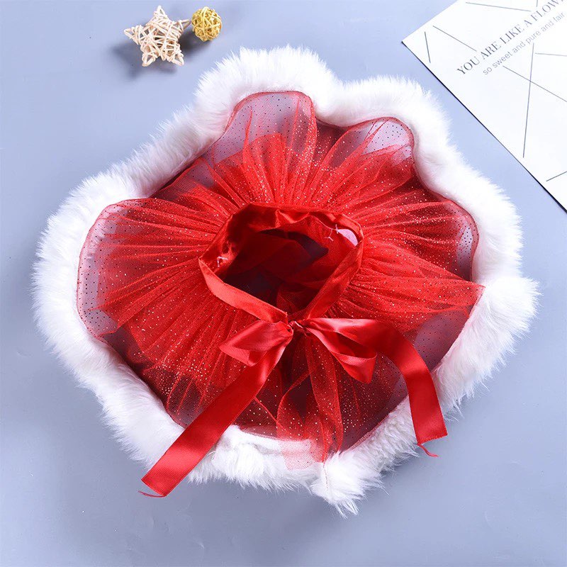 Baby/Toddler Christmas Red Shiny Tutu