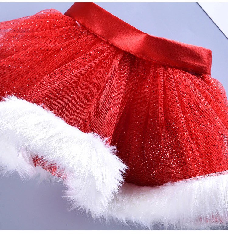 Baby/Toddler Christmas Red Shiny Tutu