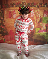 Kids Alces Christmas Full Sleeves Pyjamas Set