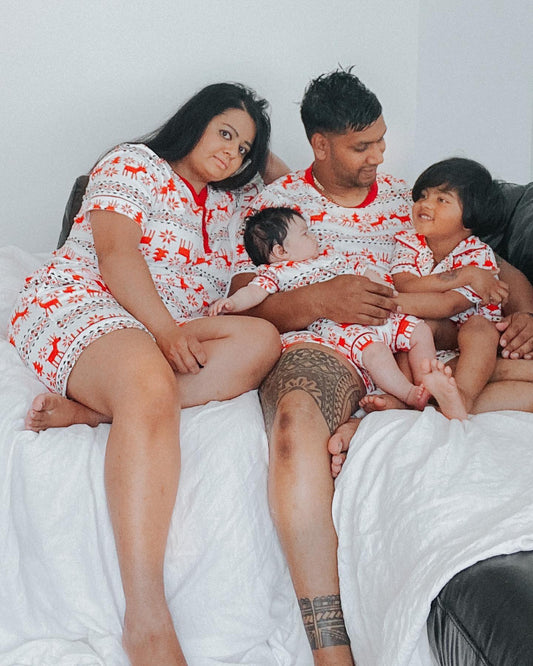 Women's Alces Christmas Short Sleeves Pyjamas Set