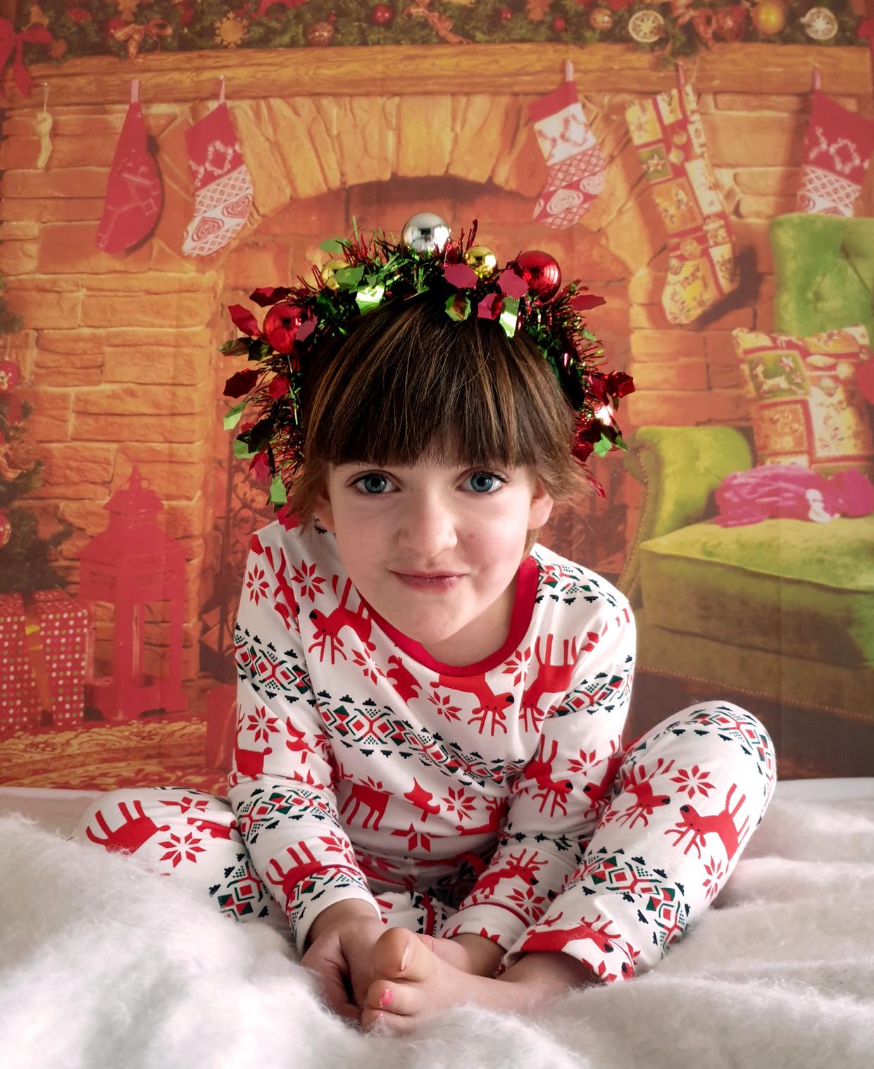 Kids Alces Christmas Full Sleeves Pyjamas Set