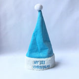 My First Christmas Baby Hat Light Blue