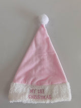 My First Christmas Baby Hat Pink