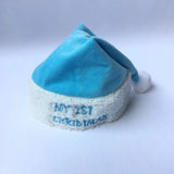 My First Christmas Baby Hat Light Blue