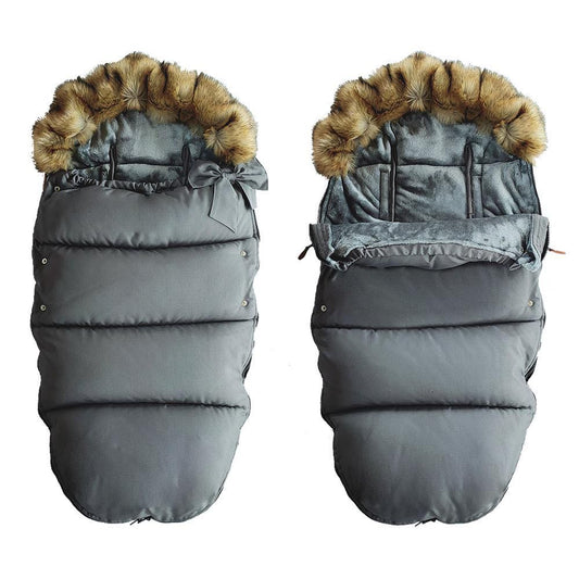 Footmuff / stroller sleeping bag – Gray