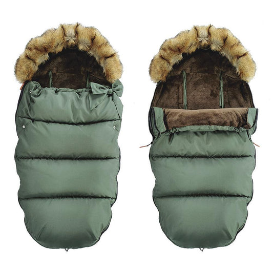 Footmuff / stroller sleeping bag – olive green