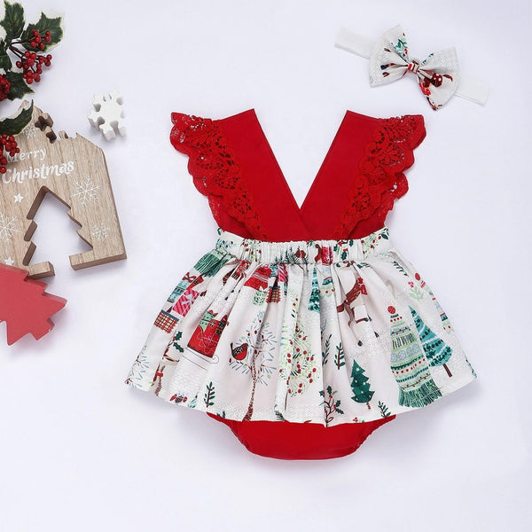 Baby Girls Christmas Outfit.