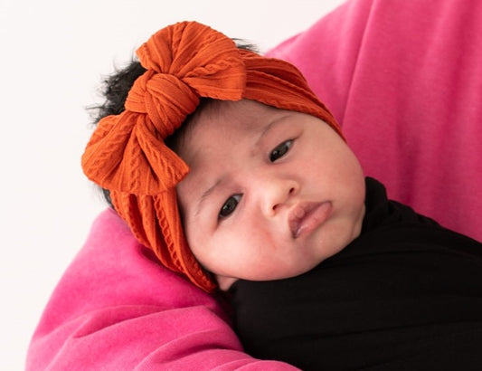 Rust Cable Bow Headband.