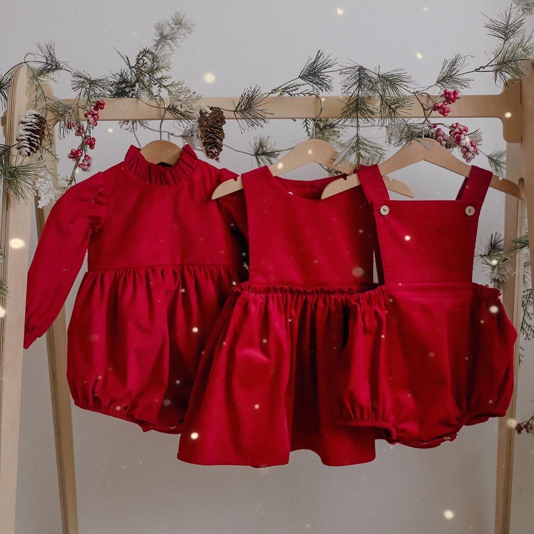 Baby Infant Romper Red