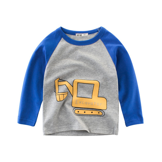 Excavator Full Sleeves T-Shirt Toddlers