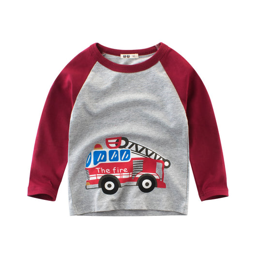 Fire Truck Full Sleeves T-Shirt Toddlers